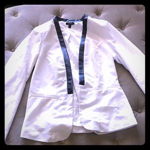 Black trimmed White Blazer